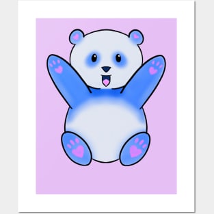 Pastel panda Posters and Art